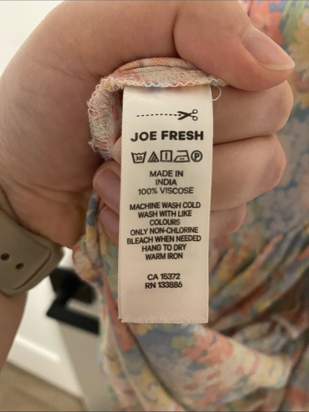 Jillian Harris x Joe Fresh Floral Wrap Dress - Picture 7 of 8